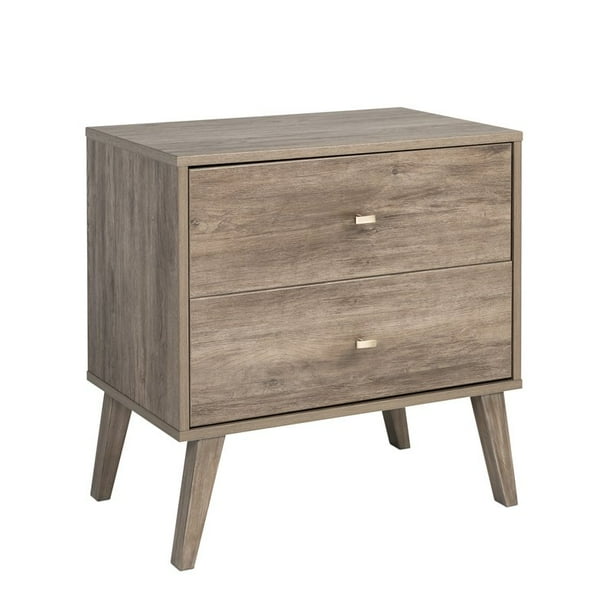 photo 2 Drawer Nightstand Charcoal Gray - Project 62 prepac milo mid century modern 2 drawer nightstand drifted gray