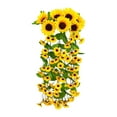thumbnail image 2 of Corona de girasol para la puerta principal - corona artificial de flores silvestres de 27,5" para decoración interior exterior, porche, arco de boda y escaleras, 2 of 6