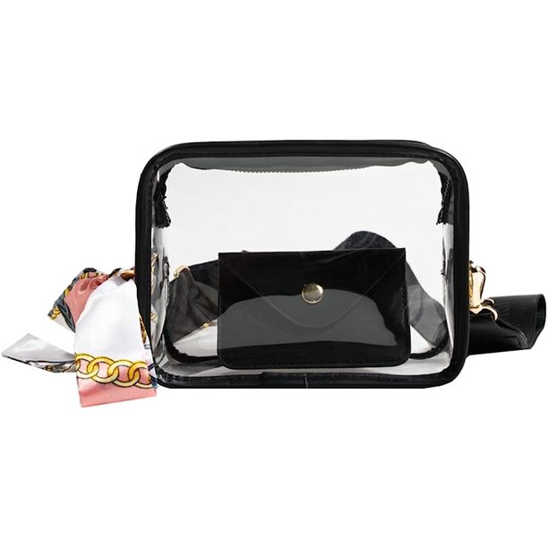 DabuLiu Clear Shoulder Bag for Women Trendy Chic Crossbody Bag Tote