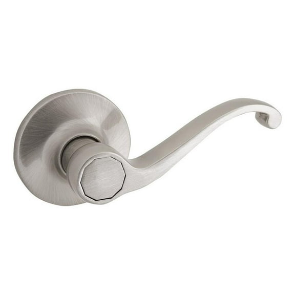 Bowery Hill Brass Scroll Satin Silver Nickel Dummy Door Lever