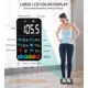 thumbnail image 4 of ABLEGRID Báscula Digital de Baño Inteligente y Precisa con Aplicación Bluetooth, Recargable, Negra, Capacidad Para 400lb, 4 of 7