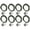Green, variant on BIMZUC 8PCS ABS & Copper Alloy Portable Silicone Hair Rigs Swivels Carp Fishing Accessories Tackle Terminal Green (4.72 inches / 12 cm)