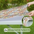 thumbnail image 6 of Colorful Cute Sports Balls Pattern Square Fitted Tablecloth with Elastic Edge,Square Table Cover,Washable Elastic Table Cover for Home Kitchen Party Decor 36"x36", 6 of 6