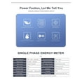 thumbnail image 3 of 50-60HZ LCD Single Phase 2 Wire 3 Wire Din-rail KWh Watt Hour Energy Meter ,User-Friendly, 3 of 9