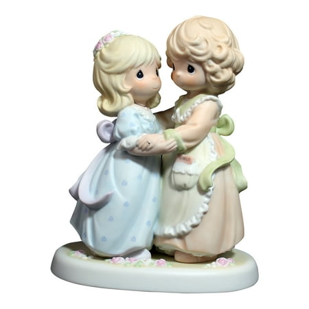 Precious Moments: 488240 A Very Special Bond | Figurine This Dance themed Precious Moment is the perfect porcelain figurine to grow your collection  inspire another collection  or give as that special gift. Aptly titled A Very Special Bond  this figurine features animals or adorable children with tear dropped shaped eyes. Their expressions will tug at your heart strings  and the pastel coloring makes it a subtle yet elegant addition to your home. Place it in your curio cabinet  on your bedside table or proudly displayed in your living room. Wherever you put this porcelain bisque figurine  it’s sure to bring smiles and joy to your home.