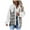 White, variant on IROINNID Women's Short Denim Jacket Jacket Turndown Lapel Plaid Long Sleeve Leisure Casual Pockets Tops Jacket Plaid Coat, Sky Blue
