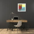 thumbnail image 3 of Bellissimo Art  12x12 White Modern Wood Framed Museum Art Print Titled - Blue Neons I, 3 of 4