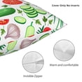 thumbnail image 5 of YFYANG Square Decorative Throw Pillow Case (Without Pillow Insert), Vegetable and Fruit Doodle Bedroom Sofa Car Cushion Cover, 24"x24", 5 of 9
