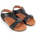 thumbnail image 1 of Likrtyny Sandalias Planas Cómodas Con Soporte para El Zapatos Playa Verano para Mujer (negro 37), 1 of 9
