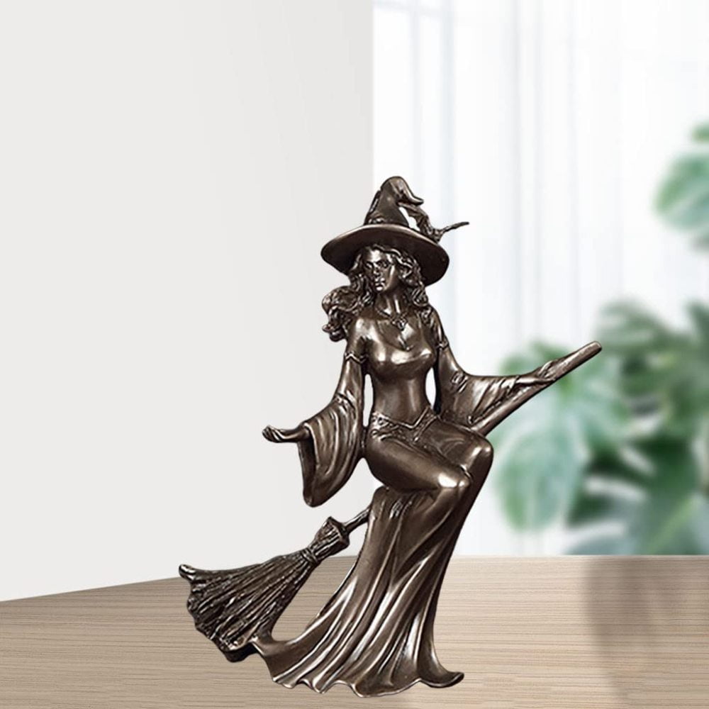 15.5x6.5x19.5cm Dolity Witch Figurines Witchcraft Sculpture Office Statue Deco 15.5x6.5x19.5cm Dolity Witch Figurines Witchcraft Sculpture Office Statue Deco