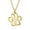 Gold-C, variant on Bling Jewelry Womens Dainty Pet Paw Print Pendant Necklace Animal Jewelry Yellow Gold Plated Silver