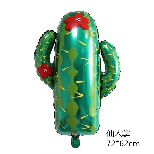 1pcs Globos De Helio De Árbol De Cactus Grande Plantas Forestales Tropicales Hawaii Decoraciones De Bosque Tropical Suministros De Fiesta Juguetes