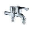thumbnail image 1 of Bathroom Sink Mixer 4-point Interface Double Head Brass Water Valve Kitchen Mixer Tap, 1 of 7