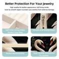 thumbnail image 3 of Swan Travel Portable Square Jewelry Display Necklace Organizer Storage Box, 3 of 6