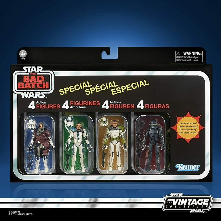 Star Wars The Vintage Collection The Bad Batch Special 4-Pack 3.75-inch Figures -