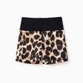 thumbnail image 3 of PatPat Family Matching Leopard Panel Cut Out Waist One-Shoulder One Piece Swimsuit or Swim Trunks Shorts, 3 of 7