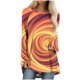 thumbnail image 1 of Camisas Para Mujer Camisetas de Gran Tamaño Manga Larga Casual Moda Cuello Redondo Tops Camisas Sueltas Estampadas Blusa Odeerbi  ODB135775, 1 of 5