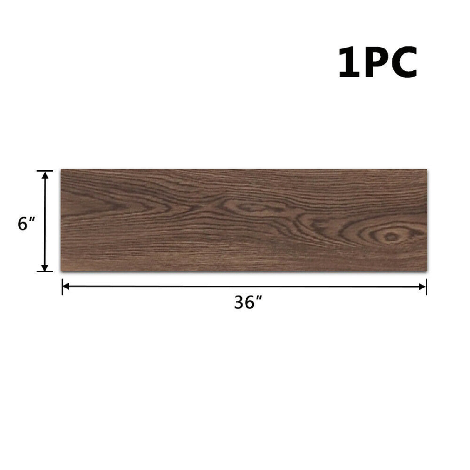 Peel and Stick Vinyl Floor Tile 2MM Thick 36"x6" (36PCS Cover 54 Sq.F) Self-Adhesive Waterproof Natural Wood Grain DIY Flooring Planks for Kitchen Dinning Room Home Decoration