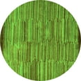 thumbnail image 1 of Ahgly Company Indoor Round Abstract Green Modern Area Rugs, 8' Round, 1 of 4