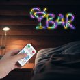 thumbnail image 1 of LED Neon Light with Remote Control, USB Battery Powered, Energy Saving, Multicolor Decorative Neon Light for Home Party Garden Wedding, Hanging Holes, Family Room Decor, 1 of 8