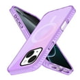 thumbnail image 5 of Magnetic for iPhone 15 Plus Case, [Compatible with Magsafe][Military Grade Drop Protection] Hybrid Silicone Slim Diamond Camera Translucent Rugged Protective Cover for iPhone 15 Plus,Purple, 5 of 5