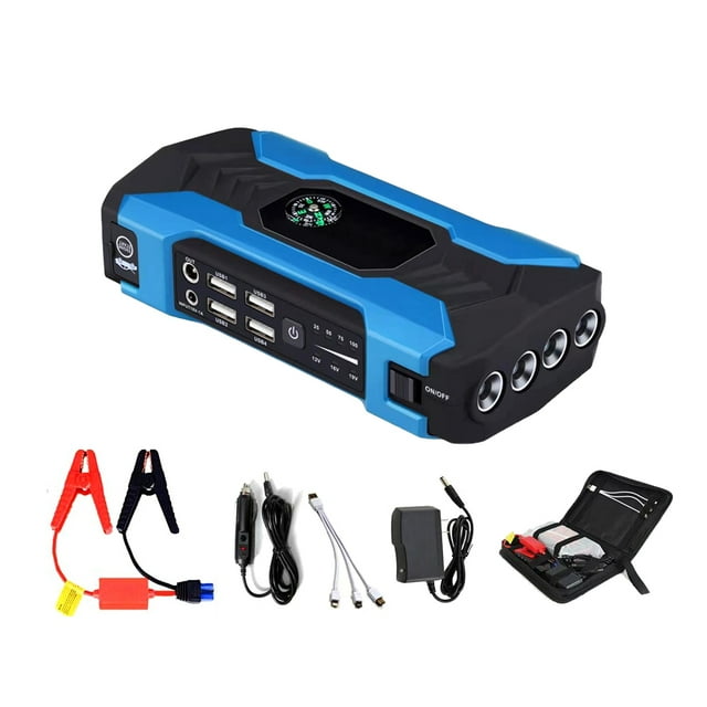 Sidaley Arrancador de coche, interruptor portátil resistente al agua, dispositivo de arranque de emergencia ligero, de de banco de Vehículos, repuestos y accesorios Mis Azul/Más Sidaley VI017949-07