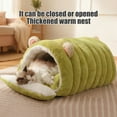thumbnail image 5 of Cat Bed Dog Bed Under 5 ! Yrmaups Plush Pet Villa, Removable Washable Hooded Bed for Calming, Winter Warm Pet Nest Mat with Semi-Enclosed Design for Small Dogs Cats and Puppies, 5 of 6