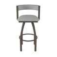 thumbnail image 5 of 861 Artemis 25" Swivel Counter Stool with Bronze Finish and Canter Folkstone Grey Seat and Back, 5 of 5