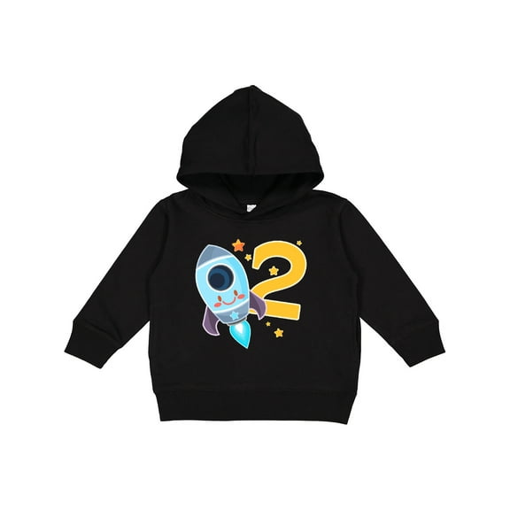 Inktastic Rocket Space Ship Happy Second Birthday Toddler Hoodie