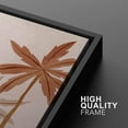thumbnail image 4 of IDEA4WALL Framed Canvas Print Wall Art Set Geometric Tropical Jungle Palm Tree Landscape Digital Art Decorative Bohemian Colorful Chic Artwork for Living Room, Bedroom, Office - 24"x36"x2 Black, 4 of 5