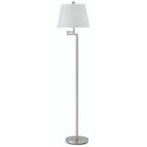 Cal Lighting Andros 14" Durable Metal Floor Lamp with Swing Arm in Silver