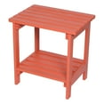thumbnail image 3 of Shine Company 4114OP Indoor / Outdoor Rectangular Side Table with HYDRO-TEX™ finish, Organic Pumpkin, 3 of 4