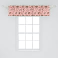 thumbnail image 2 of Forest Window Valance, Pastel Mushrooms Butterflies Flowers Herbs Dragonfly Repetition, Curtain Valance for Kitchen Bedroom with Rod Pocket, 54" X 12", Pale Pink Cinnamon and Dust, by Ambesonne, 2 of 3