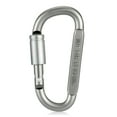 thumbnail image 1 of Aluminum Alloy D-ring Locking Carabiner Screw Lock Hanging Hook Buckle Keychain for Outdoor Camping Hiking, 1 of 7