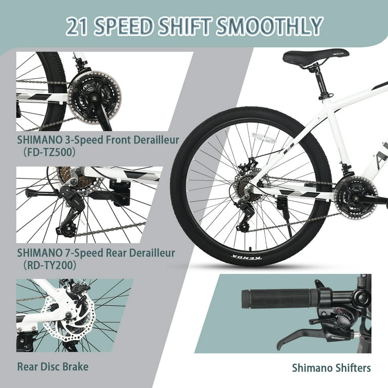 AVASTA AV300 27.5 inch Mountain Bike with 21-Speed，Aluminum