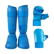 Dualoai Karate Sparring Gear Set Boxing Gloves Shin Guards Boxing Equipment for Sparring S