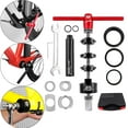 thumbnail image 4 of Bike Bottom Bracket Install Removal Tools Set Bearing Press Tool Portable Repair Red, 4 of 8