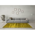 thumbnail image 3 of Ahgly Company Machine Washable Indoor Round Oriental Yellow Industrial Area Rugs, 8' Round, 3 of 4