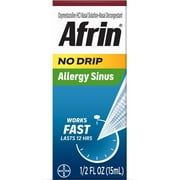 Afrin No Drip Allergy Sinus 12 Hour Nasal Decongestant Pump Mist-15mL