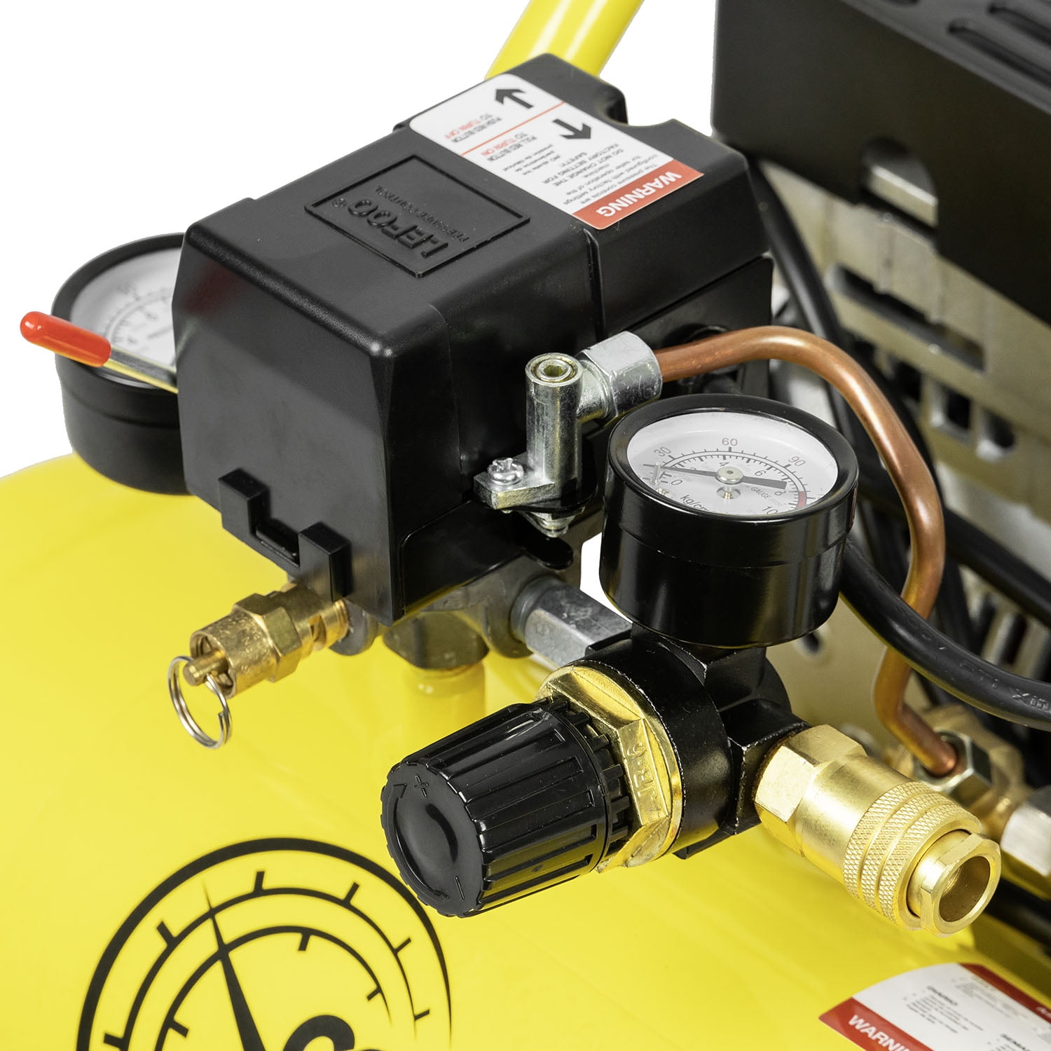 2 Gallon 1 HP Oil Free Air Compressors Portable Hand Carry 110V 125 PSI 4.9 CFM