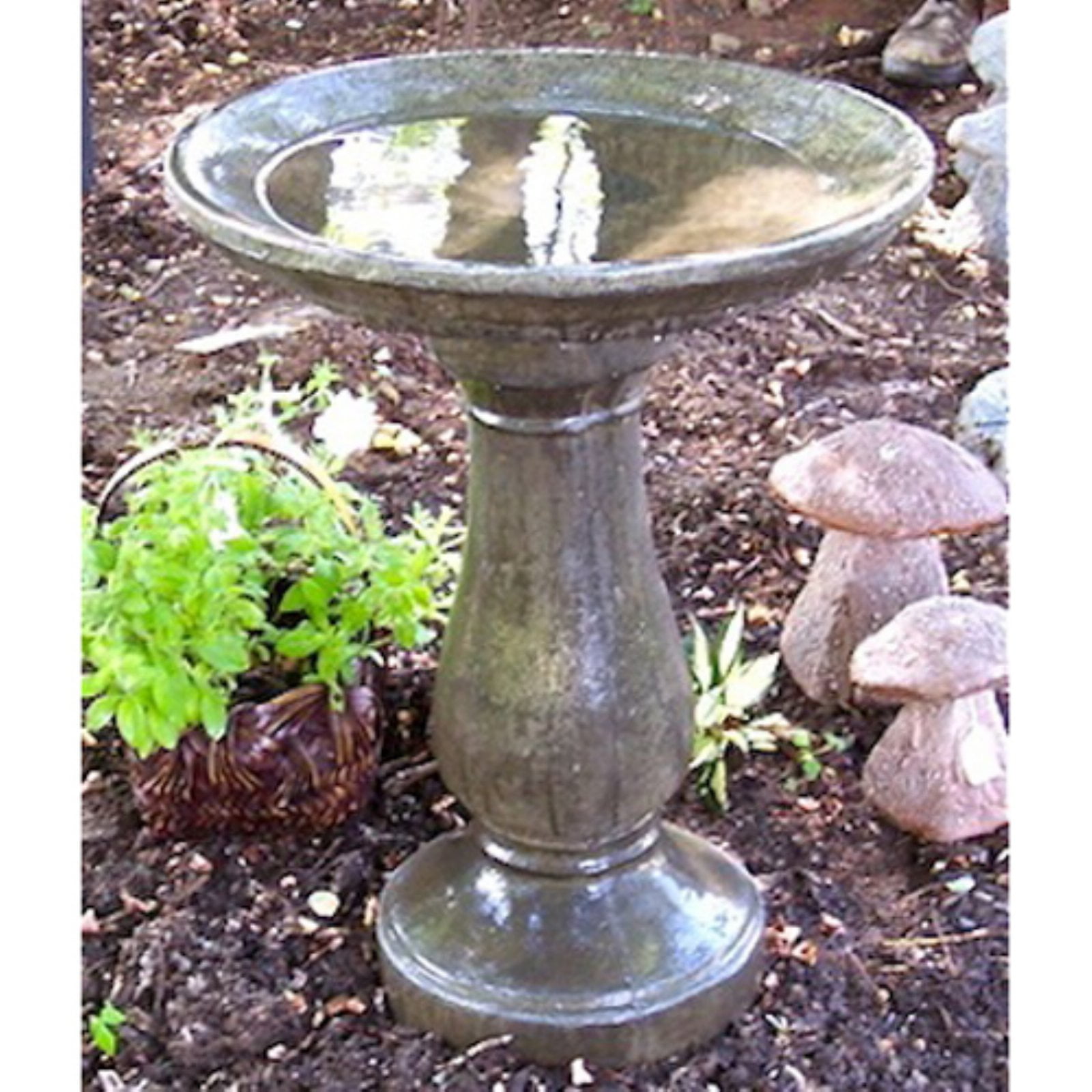 Download Athena Garden Simply Divine Cast Stone Bird Bath - Walmart.com