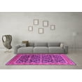 thumbnail image 3 of Ahgly Company Indoor Square Oriental Pink Industrial Area Rugs, 8' Square, 3 of 4