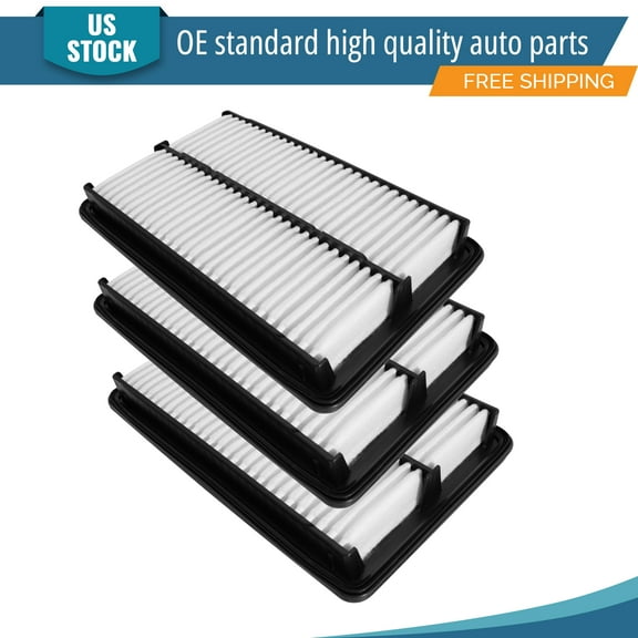 YXPCARS 3PCS Front Engine Air Filter for Honda Accord 1998 1999 2000 2001 2002 GAS L4 2.3L, New Air Filter Replacement (CA8133)