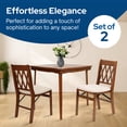 thumbnail image 2 of Stakmore Classic Lattice Back Folding Chair, Fruitwood Frame with Blush Fabric (Set of 2), 2 of 6