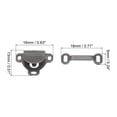 thumbnail image 2 of Uxcell Sewing Hooks and Eyes Closure Set for Trousers DIY, Dark Bronze, 20 Sets, 2 of 4