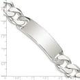 thumbnail image 3 of Diamond2Deal 925 Sterling Silver Curb Link ID Bracelet for Women 8.5", 3 of 4