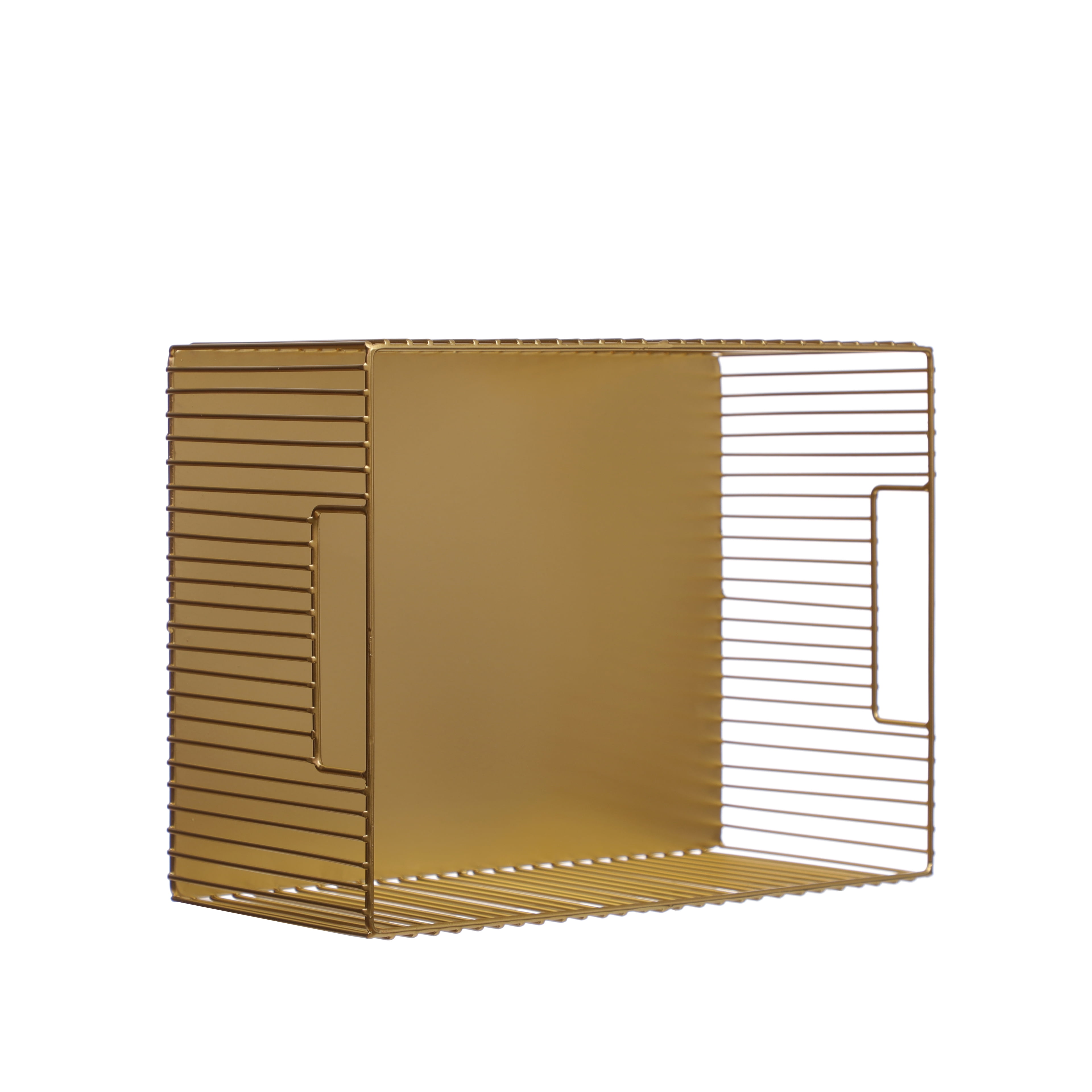 Gold Metal Tote Basket by Ashland  - Spring Home Decor