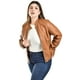 thumbnail image 5 of Chamarra estilo biker Roman Fashion /Tallas Extras, 7370 (Chedron) cafe 42, 5 of 7