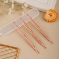 thumbnail image 3 of 3pcs Lottery Ticket Scratcher, Metal Scratch Off Tool Easy to Hold Lotto Scraper With Storage Box - Gift Ideas for Flawless Reveals Tickets Stickers Labels (Rose Gold), 3 of 7