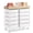 White, variant on BEHERZT Rolling Storage Cart with 10 Large Drawers, Utility Cart with Wooden TableTop for Craft Organizers, White